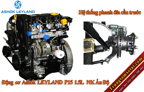 Động cơ Ashok Leyland xe Ben VEAM VB160 1.5 tấn-trungtamxetai.com